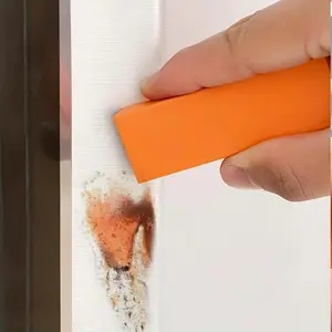 1pc Rubber Household Kitchen Cleaning Tools Multipurpose Limescale Rust Glass Cleaning Eraser Magic Eraser Remover For Bathroom Kitchen