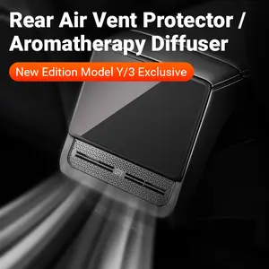 Suitable for Tesla Model Y Juniper/Model 3 Juniper/Model 3 Standard/Model Y Standard rear exhaust vent protective cover car aromatherapy decoration