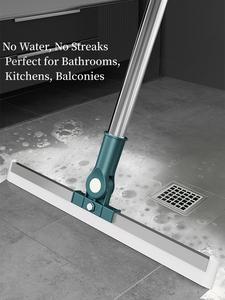Magic Mop | 3-Piece Kit All Surface Sweeper and Squeegee for Wet and Dry Cleaning Dust, Dirt, Liquids, Pet Hair, Tile, Hardwood Floors