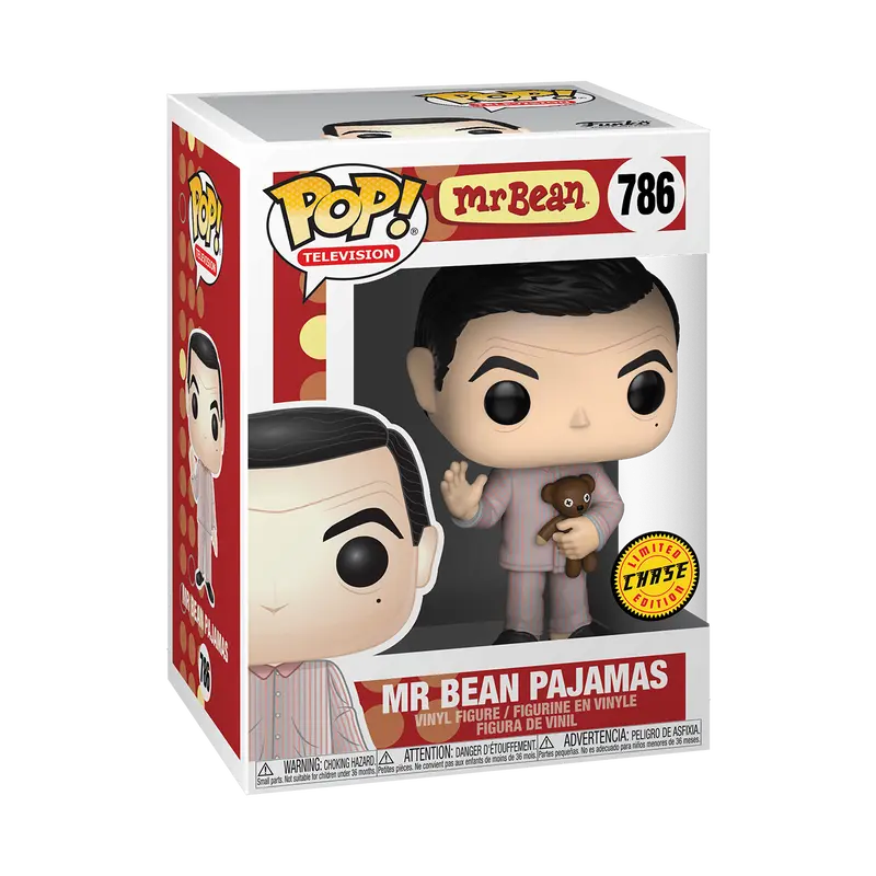 Funko Pop! Mr Bean - Mr Bean Pajamas (Chase) #786 Collectible Pop Vinyl Figure