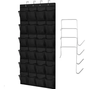 24-grid back door hanging bag storage bag organizer bag shoe storage bag multi-layer mesh storage hanging bag