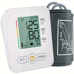 Blood Pressure with LED Touch Screen, Voice Broadcast & 60x2 Memory — Accurate Home BP Tracking Made Simple