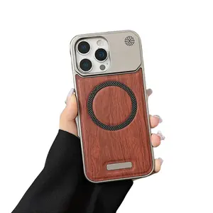 Wood Grain Phone Case for iPhone 16 Pro Max. Premium natural wood texture with a warm and luxurious finish. Stylish shockproof cover for iPhone 16 Plus 16 Pro. The ultimate aesthetic accessory for nature lovers.