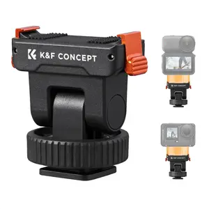 K&F CONCEPT Plastic Cold Shoe Mount Compatible with DJI Osmo Nano/Osmo Action 6, Quick Magnetic Mount for Action Cameras, Tripod Adapter, Hot Shoe Camera Connection