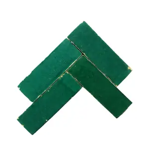 Handcrafted Moroccan Zellige Jade Bejamt 2" x 6" Tiles – Eco-Friendly & Durable