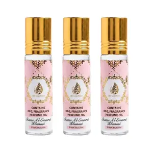 x3 Pink Blush Shams Al Emarat Khususi Roll-On Perfume Oil 10ml (0.34 oz) by Ard Al