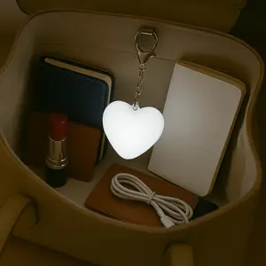 1Pc LED Automatic Motion Light Strip Hook, Touch Open Handbag Nightlight, Cute Cat Paw Sensor Light, Heart Shape, Cloud Nightlight, USB Rechargeable