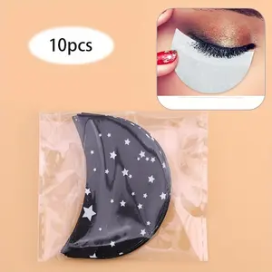 10pcs Printed Eye Shadow Lash Extension Isolation Pads, Nonwoven Fabric False Eyelashes Tools, Single Item Makeup Tool