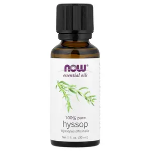 NOW Foods Essential Oils, Hyssop, 1 fl oz (30 ml)