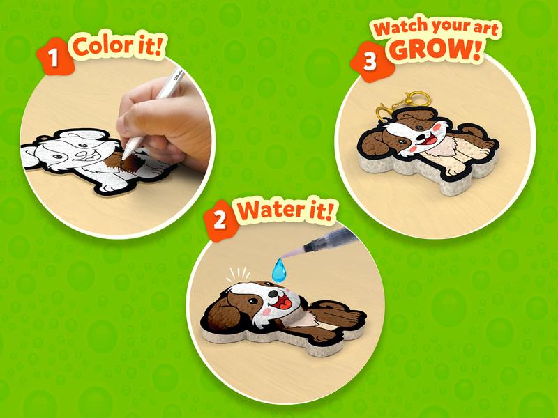 Skillmatics 3D Art Kit - Aqua Puffs, Mess-Free Fun, Magical Craft Activity, Travel Toys, DIY Decor, Creative Gifts for Girls & Boys Ages 4, 5, 6, 7, 8, 9, 10