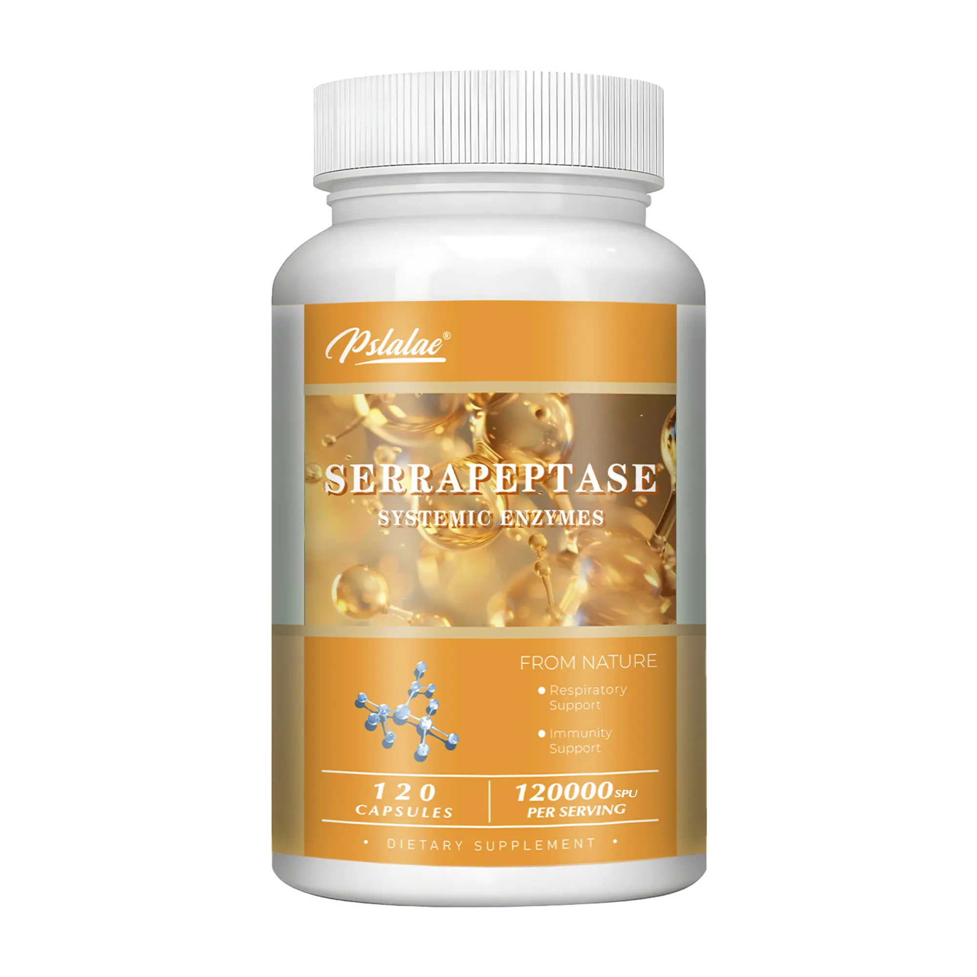 Pslalae dietary supplements, rich in serrapeptase, provide high-quality healthy ingredients to support heart, blood, respiratory, and immune system health.