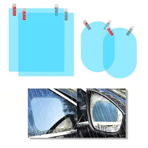 4PCS Car Rearview Mirror Waterproof Film – HD Nano Coating Anti-Fog & Rainproof Side Mirror Protective Film for Cars, Trucks & SUVs
