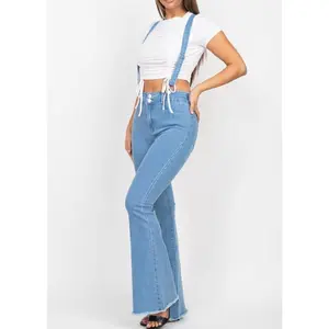 WINTERS LITE BLUE SUSPENDED DENIM OVERALL JEANS