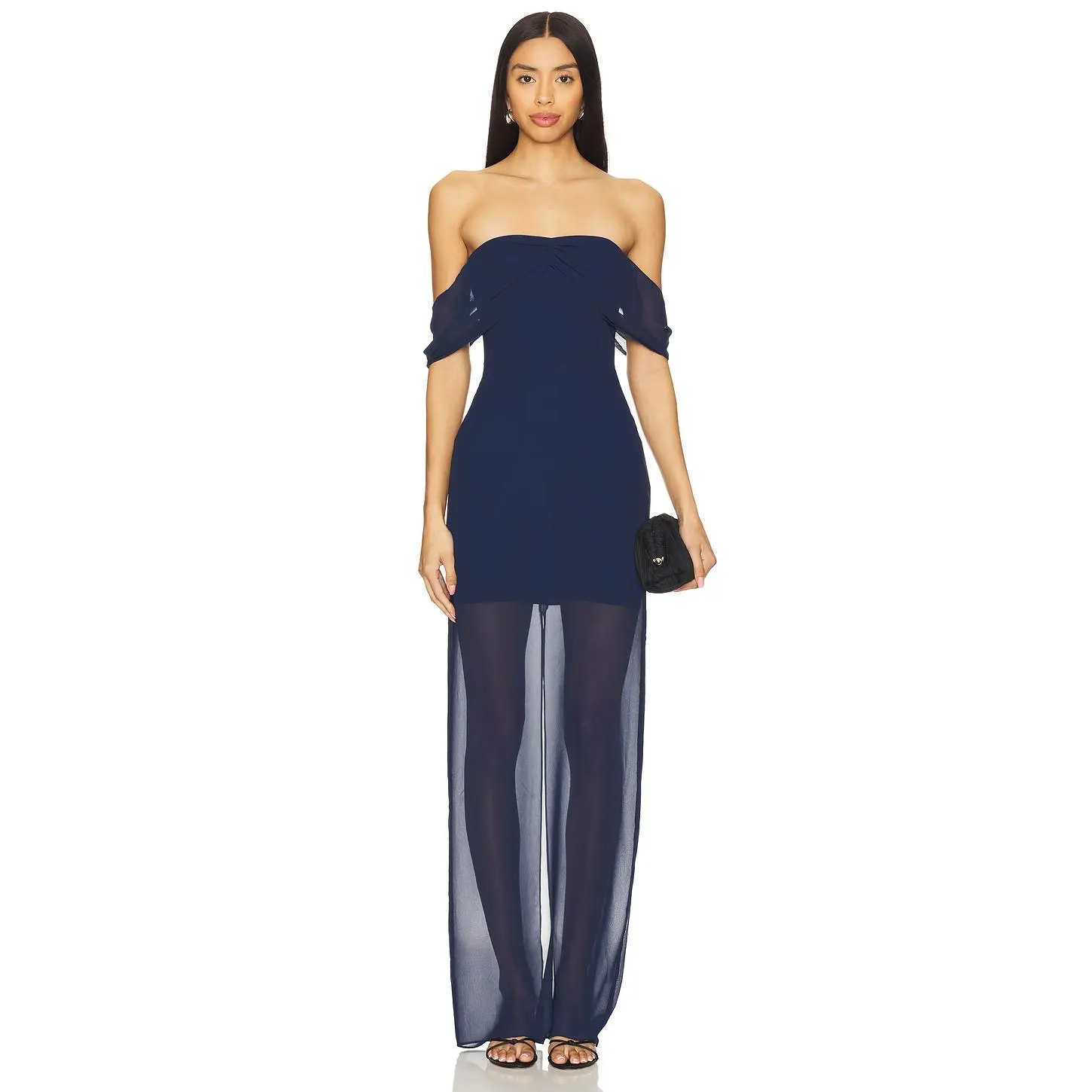 Amanda Uprichard Darien Maxi Dress in Navy