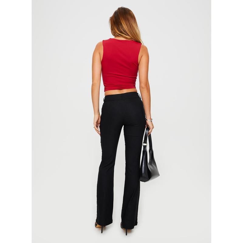 Kinkirk Flared Pants Black Petite