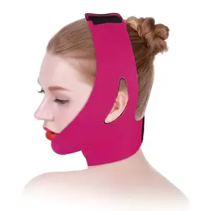 V Line Face Lifting Bandage, Elastic Slimming Face Shaper for Women, Reusable Chin Cheek Lift Strap, Anti-Aging Facial Massage Beauty Skin Care Tool, Skin Firming Tool