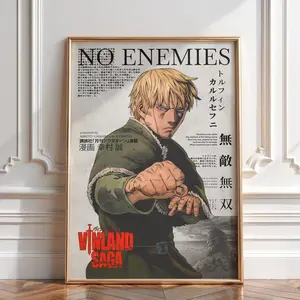 Vinland Saga Anime Wall Art Poster, Thorfinn Manga Print Vintage Artwork