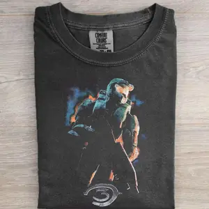 Halo 3 Shirt, Retro FPS Video Game Graphic Tee, Sci-Fi Soldier Shirt, Gift for Gamers