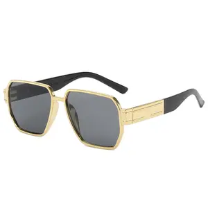 Gold Geometric Sunglasses