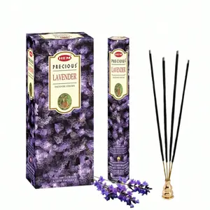 Hem Lavender Scented Incense Sticks 120pcs/20pcs, Natural Relaxation, Air Purifier, Spiritual Aromatherapy, 15g Per Stick, 6 Small Boxes Per Pack
