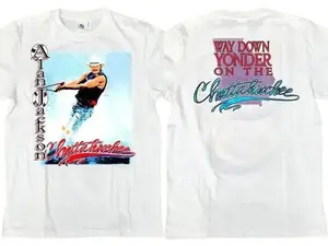 Alan Jackson Way Down Yonder On The Chattahoochee Tour 1992 T-Shirt Tee Size S to 3XL image 1