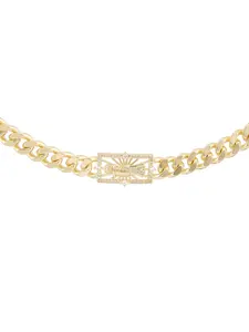 Magnificent 8-inch Santa Muerte Bracelet in Gold-Plated Elegant Design for Fashion Lovers & Thoughtful Gifts