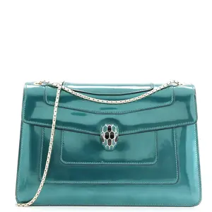 Pre-owned Bvlgari Patent Leather Shoulder Bags Serpenti Forever Shoulder Bag Patent Medium by Rebag