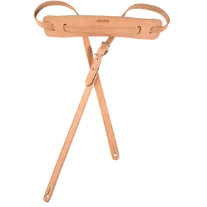 Genuine Gretsch Logo Vintage Leather Adjustable Guitar Strap (Natural)