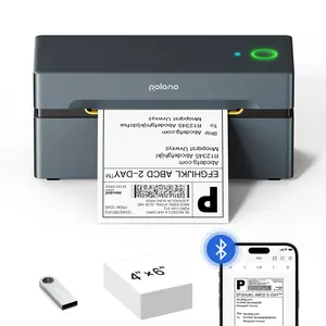 PL80E Bluetooth Thermal Shipping Label Printer, Wireless 4x6 Shipping Label Printer for Small Business,Support iOS, Android, Windows, Mac.