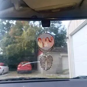 Car rearview memorial hanger