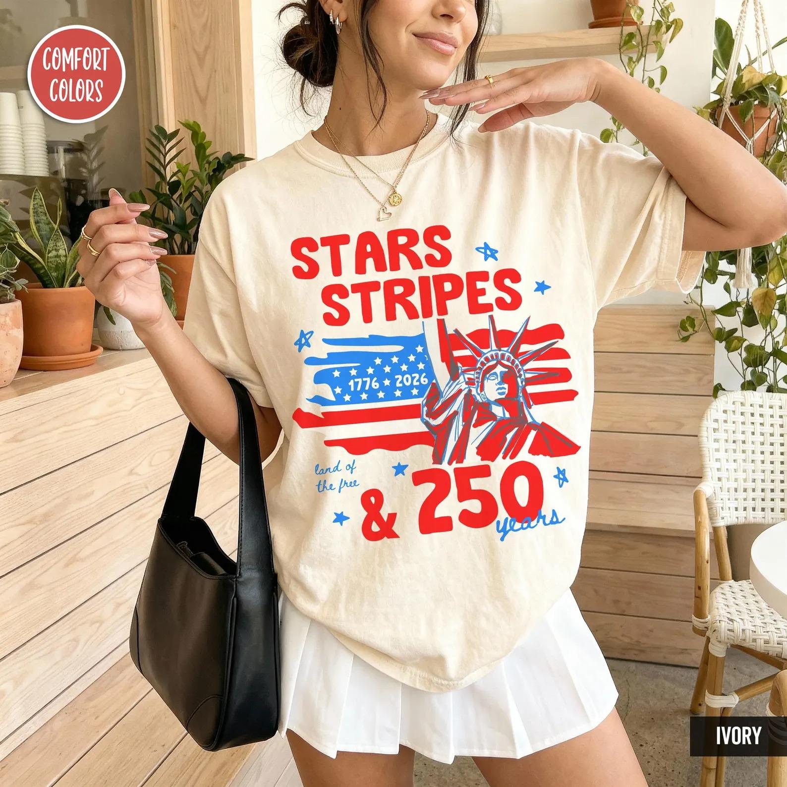 USA 250th Anniversary Shirt, America 1776-2026 Tee, Patriotic 4th of July Graphic Shirt, USA 250 Years Celebration Unisex Tee