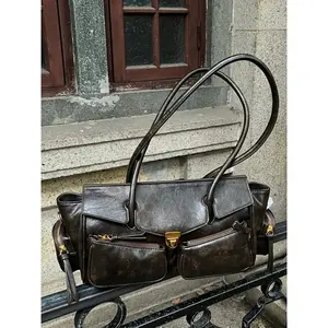 Casual Trendy Purse Women's Handbag,Shoulder Purse for Women, Y2k Aesthetic Coquette Shoulder Bag Hobo Punk Trendy Ladies Purse Pu Tote Satchel Adjustable Shoulder Bag