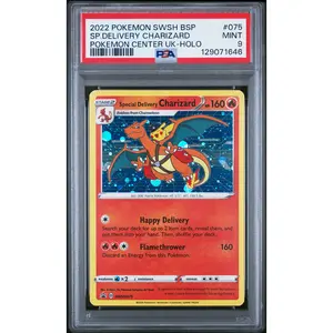 Special Delivery Charizard UK Holo PSA 9 2022 Pokemon Center Promo #075