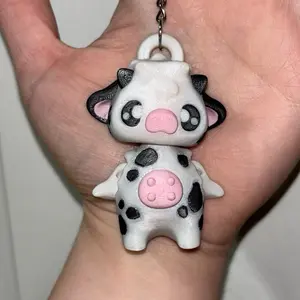 Cow Pixie Keychain