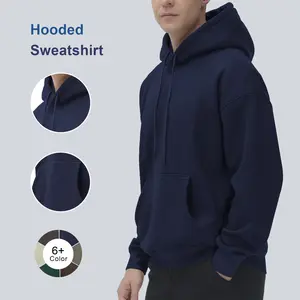 THE GYM PEOPLE Fleece Pullover Hoodie Loose Fit Ultra Soft Hooded Sweatshirt With Pockets Menswear
