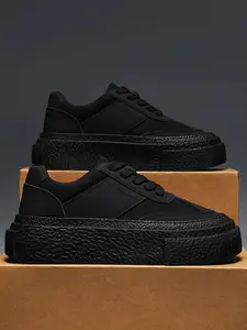 Women's Cloud-Like Platform Sneakers | Breathable Chunky Sole | Modern White Shoes, Thick Sole Sneakers