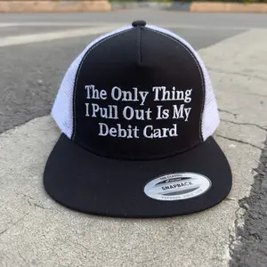 The Only Thing I Pull Out Is My Debit Card Hat – Funny Husband & Wife Humor Cap, Trendy Custom Embroidery Hat
