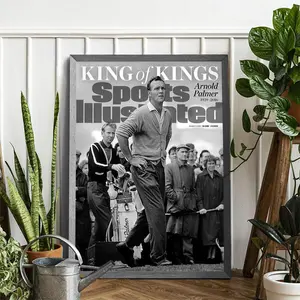 Arnold Palmer Victory Moment Poster - Iconic Golf Prints - Black and White - Wall Decor - Gift - Vintage Golf Poster - Christmas