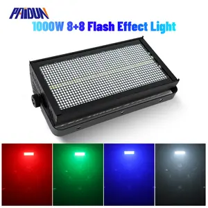 PAIDUN 1000W RGBW 8+8 Segment Flash Strobe Wash Light Pixel Effect Sound Activated DJ Club Show Event Disco Bar