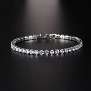 Luxury Sparkling Unisex Bracelet with Adjustable Extender Chain, Perfect for Daily & Beach Outfits
