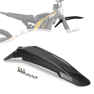 Motorcycle Mudguard, Carbon Fiber Pattern Mud Guard, Motorcycle Accessories for Tutti ICT Dirt Bike Surron Light Bee X and S X160 X260, Motor Parts Accessories