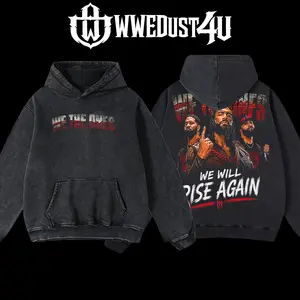 WWEDust4U Retro Vintage Limited Edition The Bloodline Roman Reigns The Usos Men's Hoodie, 100% Cotton Blend Apparel, Pre-washed for Softness, Classic