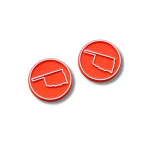 Boot Buttons - Orange Oklahoma