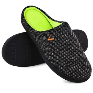VONMAY Men's Two-Tone Comfort Slippers Slip On Memory Foam Comfy House Father Shoes Lightweight Indoor Outdoor Boy Footwear Flipflop Slide clogs  men