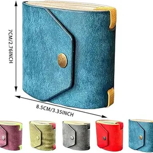 Minimalist Leatherette Cash Wallet, Fast Access Money Organizer, Portable Daily Pouch