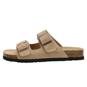 Retro Boken Slippers 2025 Summer New Boken Cork Thick Bottom Cool Trailer Wear Off Slip Beach Shoes Strap Sandals Boy slippers women 90s vintage men clothing