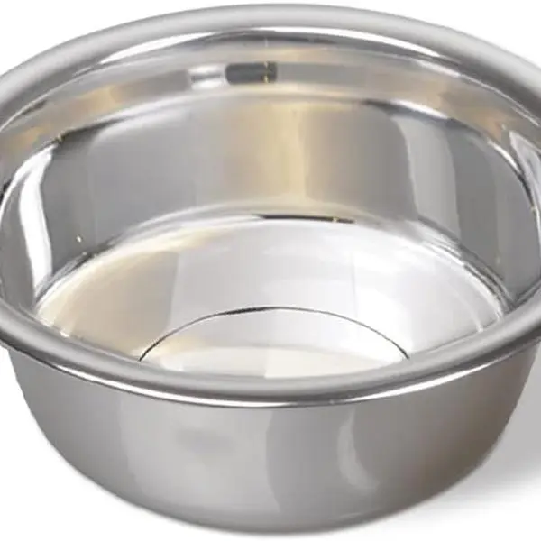 Pets Small Lightweight Stainless Steel Dog Bowl, 16 OZ Food And Water Dish for Small Dogs