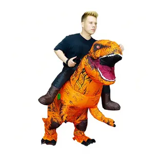 Adult Inflatable Dinosaur Costume Fancy Ride on Dinosaur Suit Blow up Trex Costume Dino Costume For Halloween