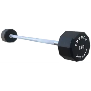 French Fitness Straight Urethane Barbell 120 lbs - Single (New)