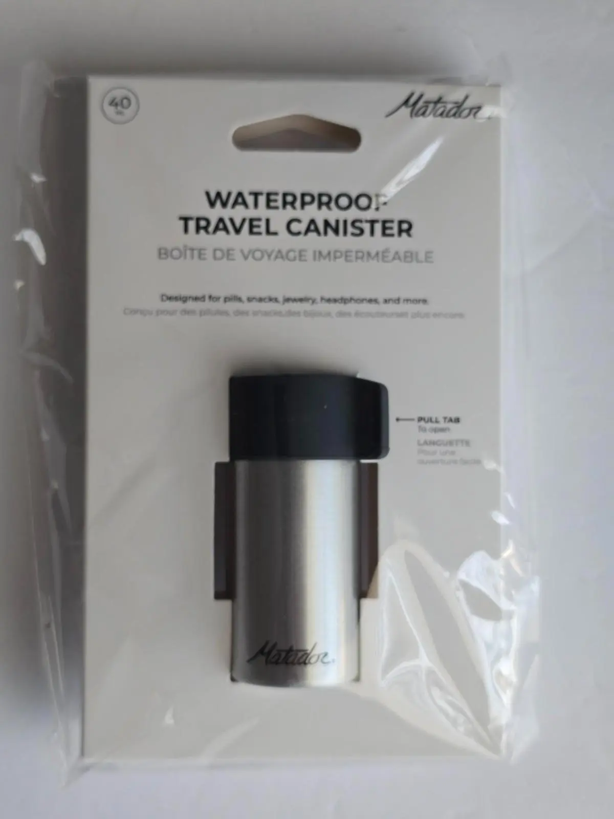 Matador Waterproof Travel Canister 40ml Small Container Case New